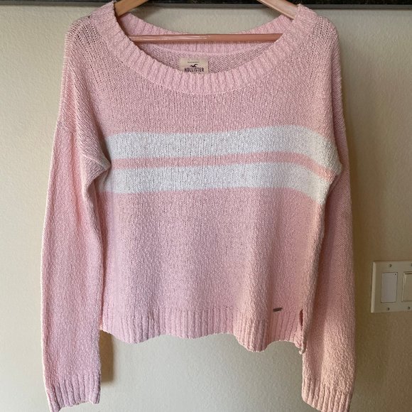 Hollister Knit Pink Pullover Sweater Size S - Picture 1 of 5